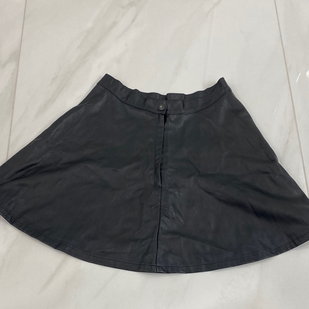 American Apparel Faux Leather Skirt - Small